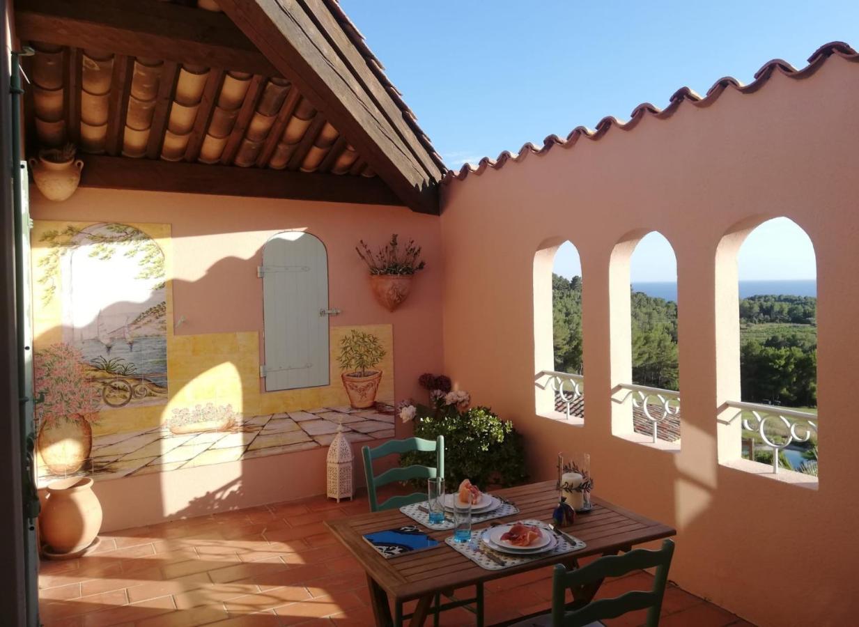 Hameau Des Amandiers - Vue Mer, Golf Et Vignes Saint-Cyr-sur-Mer Exterior foto
